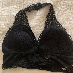 True Lace Bralette Black Medium